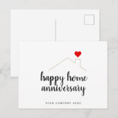 Trouwdag van het droomhuis makelaar  briefkaart (Voorkant / Achterkant)