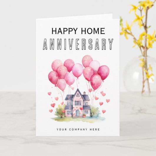 Trouwdag van het huis kaart (Gele Bloem)