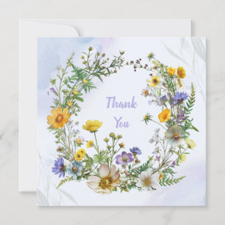 Trouwdag Vintage Elegante Botanische Trouwdag Prem Bedankkaart