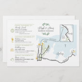 Trouwdag Welkomstkaart Kaart AUS - voor STEPH (Voorkant / Achterkant)