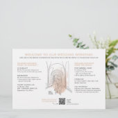 Trouwdag Welkomstkaart Kaart - voor JUNI (Staand voorkant)