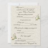 Trouwdag, Witte Rozen, Huwelijksadvies Kaart (Voorkant)