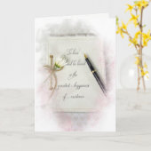 Trouwdagboek met Daisy en Pen Kaart (Gele Bloem)