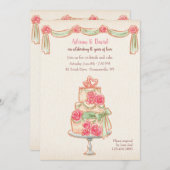 Trouwdagcake Kaart (Voorkant / Achterkant)