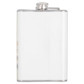 Trouwdagfotodromen komen tot ware Pas getrouwd Heupfles (Achterkant)