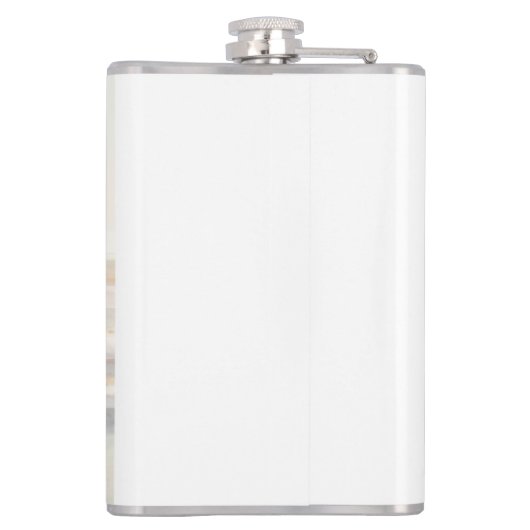 Trouwdagfotodromen komen tot ware Pas getrouwd Heupfles (Achterkant)