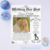 Trouwdagkrant / flyer (Enkel)