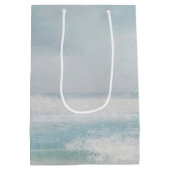 Trouwdatum Aquarel Oceaan Medium Cadeauzakje (Achterkant)