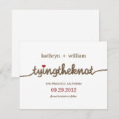 Trouwdatum bekendmaken met moderne Save The Date-u Date (Voorkant / Achterkant)