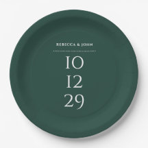 Trouwdatum Emerald Green Minimalistische Speciale 