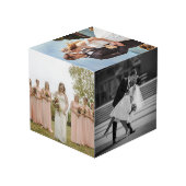 Trouwdatum en jubileum hart omrand kubus (Achter hoekig)