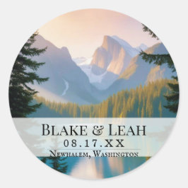 trouwdatum evenement Sticker Mountain