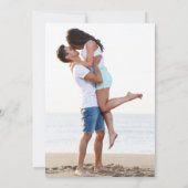 Trouwdatum Foto Tropisch Strand Save The Date (Achterkant)