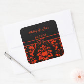 Trouwdatum - - - Gepersonaliseerd Vierkante Sticker (Envelop)