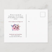 Trouwdatum Gewijzigd Dezelfde Liefde Nieuw Plan Bl Aankondigingskaart (Achterkant)