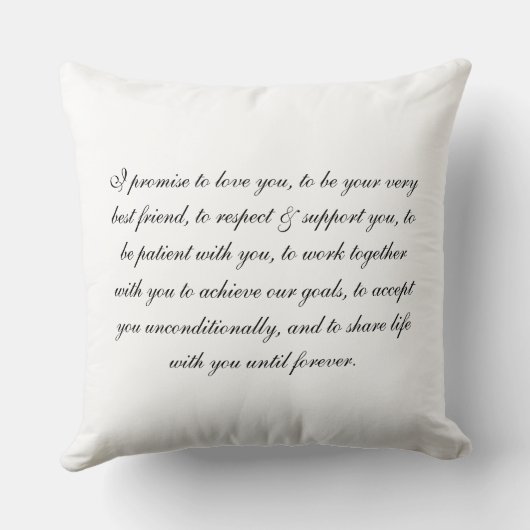 Trouwdatum Kalender Nieuwgetrouwd Kussen (Achterkant)