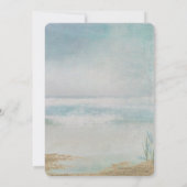 Trouwdatum kalender strand zeester kaart (Achterkant)