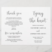 Trouwdatum, Modern Huwelijk Uitvouwbaar Programma (Voorkant)