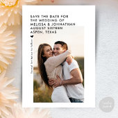 Trouwdatum Modern Minimalistisch Schoon Save The Date