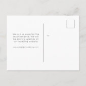 Trouwdatum Nieuw Datum Hetzelfde Voor De Rest Terr Aankondigingskaart (Achterkant)