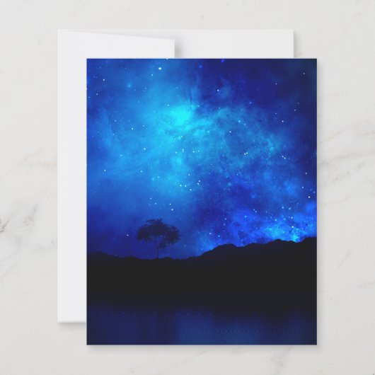 Trouwdatum onder de sterren Nachtelijke hemel Save (Achterkant)