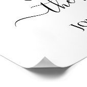 Trouwdatum op bestedag Ja dag Citroenen Bord Poster (Hoek)