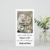 Trouwdatum-rat-fotokaart 'Save the Date' Save The Date (Staand voorkant)