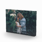 Trouwdatum Trendy Letter Custom Fotoblok (Rechts)