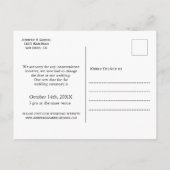 Trouwdatum uitgesteld eenvoudige foto aankondigingskaart (Achterkant)