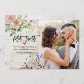 Trouwdatum Uitgesteld Plot Twist Foto Aankondiging (Voorkant / Achterkant)