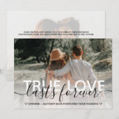 Trouwdatum uitgesteld Typography Aankondiging (Voorkant / Achterkant)