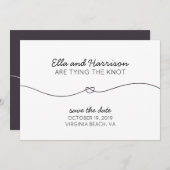 Trouwdatum vaststellen, Save the Date/Verlovingsfe Save The Date (Voorkant / Achterkant)