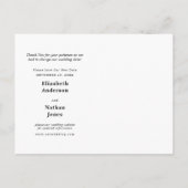 Trouwdatum Verandering Aankondiging met een Verras (Achterkant)