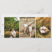 Trouwdatum Watercolor Timeline Save the Date (Achterkant)