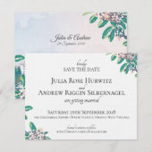 Trouwdatum White Sulphur Springs Kaart (Voorkant / Achterkant)