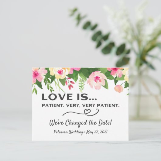 Trouwdatum Wijzig Kaart, Wijzig de datum Kaart (Staand voorkant)