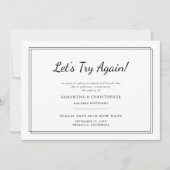 Trouwdatum Wijzigen Laten we het nog een keer prob Aankondiging (Voorkant)