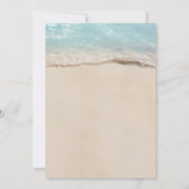 Trouwdatum Wijzigen Tropisch Strand Save The Date (Achterkant)