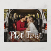 Trouwdatum Wijziging Aankondiging met een Verrasse (Voorkant)