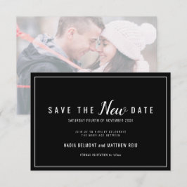 Trouwdatum wijziging save de nieuwe datum zwart wi the date