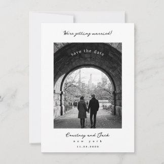 Trouwdatum zwart Save The Date