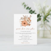 Trouwde dezelfde liefde nieuw plan datum herfst bl aankondigingskaart (Staand voorkant)