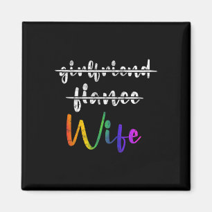 Trouwde LHBT Trouwfeest Lesbische Vrouw T-shirt H Magneet