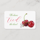 Trouwde met Kers Dank Je Wel Trouwen Informatiekaartje (Voorkant)