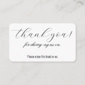 Trouwde met Kers Dank Je Wel Trouwen Informatiekaartje (Achterkant)