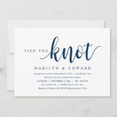 Trouwde, moderne post-huwelijk elopement Invi Kaart (Voorkant)