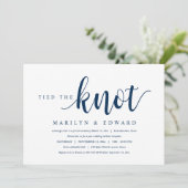 Trouwde, moderne post-huwelijk elopement Invi Kaart (Staand voorkant)