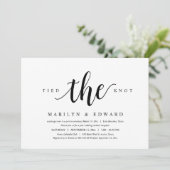 Trouwde, moderne post-huwelijk elopement kaart (Staand voorkant)