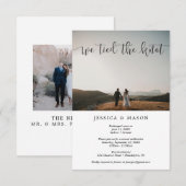Trouwde onverwacht: Aankondiging van elopement (Voorkant / Achterkant)
