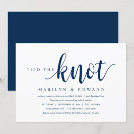Trouwden, Moderne Post-Huwelijks Elopement Invi Kaart